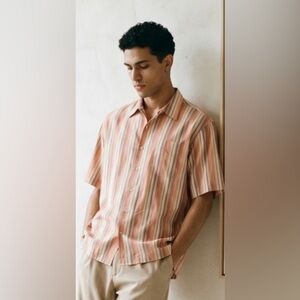 Tommy Bahama Mens Shirt Sleeve Silk Button Up Shirt